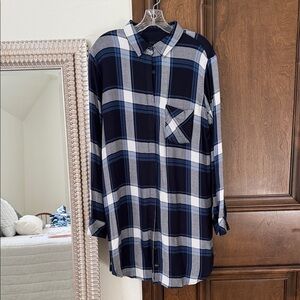 Rails Checkered Shirtdress